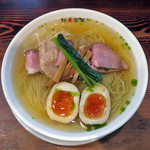 Ramen Hachino Ashiha - 冷製塩らーめんｗｉｔｈくんたま