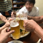 奥ながら - ◯◯商運の常務さん登場で‥改めて乾杯