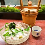 すし豊 - 料理写真:鮎 お造り ＆ 白雪