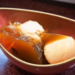 すし豊 - 小芋煮（鮑の煮汁の煮こごり）