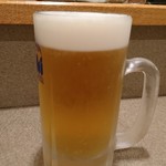 Ajino Tonkatsu Maruichi - 生ビール