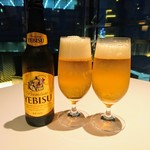 レスト ケイ ヤマウチ - 先ずはビールで乾杯です～＼(^^)／