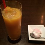 NEWYORKSTYLE DINING GREENPOINT - ドリンク（オレンジジュース）、デザート　※パスタランチ
