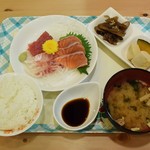 もりイチバ食堂 - お刺身定食750円