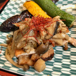 田まる - 週替わり昼御膳(¥1,320) 豚肉とズッキーニのソテー