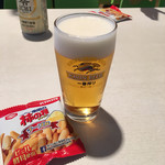 キリンビール 名古屋工場  - 一番搾りと柿の種(チーズ味)