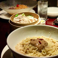 過門香 銀座本店 - 三元豚の蒸し野菜と冷やし胡麻冷麺