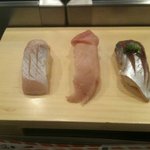 天神屋 - カンパチ、ビンチョウマグロ、アジ