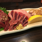 炭とおいしいお酒のお台処 晃 - 鳥お造り盛り合わせ