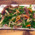 串一徹 - 細切り豚肉とピーマン炒め　2016.11.11