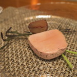 ファニエンテ - フォアグラのテリーヌの渋皮付きのマロングラッセ