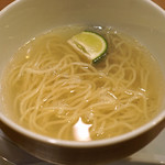 レンゲ - 知多半島産 アサリの出汁のラーメン　酢橘で