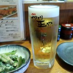 やきとり 正や - 生ビール