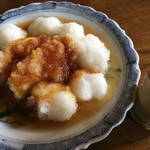 しげの屋 - 名物ちからもち 辛味(大根おろし) 500円