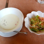 キッチン カトウ - スープとサラダ