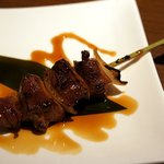 焼鳥かど屋 - “ありた鶏フォアグラ”(250円)。