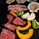 Hotel Balmoral Karuizawa - 中庭でBBQ 屋根があるので雨でも大丈夫。