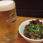 Kokoro - 付き出し＆生ビール