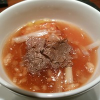 ラ・ボンバンス - フォアグラとトリュフの茶碗蒸し　堪らん(ノД`)