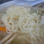 やまだ - タンメン（750円）の麺アップ