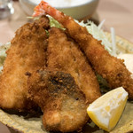 うを徳 - 2017.8 大分姫島天然車海老フライ、琵琶湖ビワマスフライ、舞鶴アジフライ