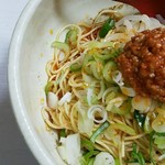 めだかタンタン - 汁なし担々麺左から