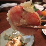 ふるさと - トマトの天ぷら　　美味！