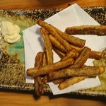 Yatai Zushi Kanayama chou - ゴボウの唐揚げ