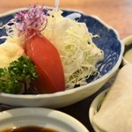 とん唐てん - 特吟とんかつ定食（サラダ）