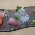 三代目 まる天 - 刺身盛り合せ　1,200円