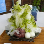 千登勢菓子店 - 抹茶のかき氷
