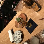 ぬる燗佐藤 - 先ずはビール。