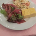 アルセ - ローストビーフ、出し巻き玉子、サラダ(2017.08.12)