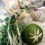 讃岐うどん白庵 - 生醤油とり天 （￥850）