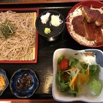 Kamehachi - ざるそばとミニソースカツ丼1000円⭐️ミニじゃないww美味しい(´｡✪ω✪｡｀)