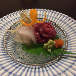 鄙の宿 金宇館 - 馬刺し　雪鱒