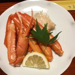 紅ズワイの刺身