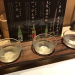 日本酒飲み比べ
