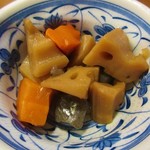 酒蔵 力 - お通しは肉なし筑前煮