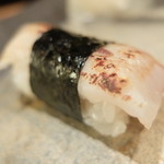 紀文寿司 - 17品め：握り（いか）