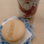 すし善 - デザート  最中アイスと ほうじ茶