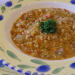 シェ・ジャニー - ブルガー小麦とレンズ豆のスープ