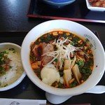 出雲翠苑 - マーラー麺＋ミニルーロー飯     ￥1000