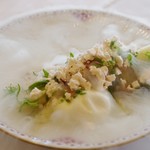 HAGI - 会津産ホワイトアスパラガス、ふぁ〜むつばさのジャージー牛モッツァレラ、剣先イカ