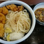 丸亀製麺 - 鶏天ざるうどん 大盛