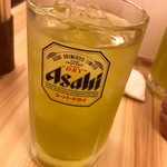 Izakaya Isohei - 緑茶ハイ（イケメンジョッキ）：400円