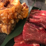 焼肉太郎 - 牛ロースと中落ちカルビ