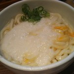 自家製うどん さんたく - 釜玉とろろの特盛です❗600g２杯分です