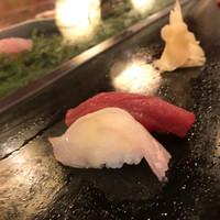割烹 鮨 米八 - ひらめとマグロ
