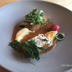 【ランチコースB】（2160円税込）より
          ◇メイン【サワラのカツレツ スープドポワソン】